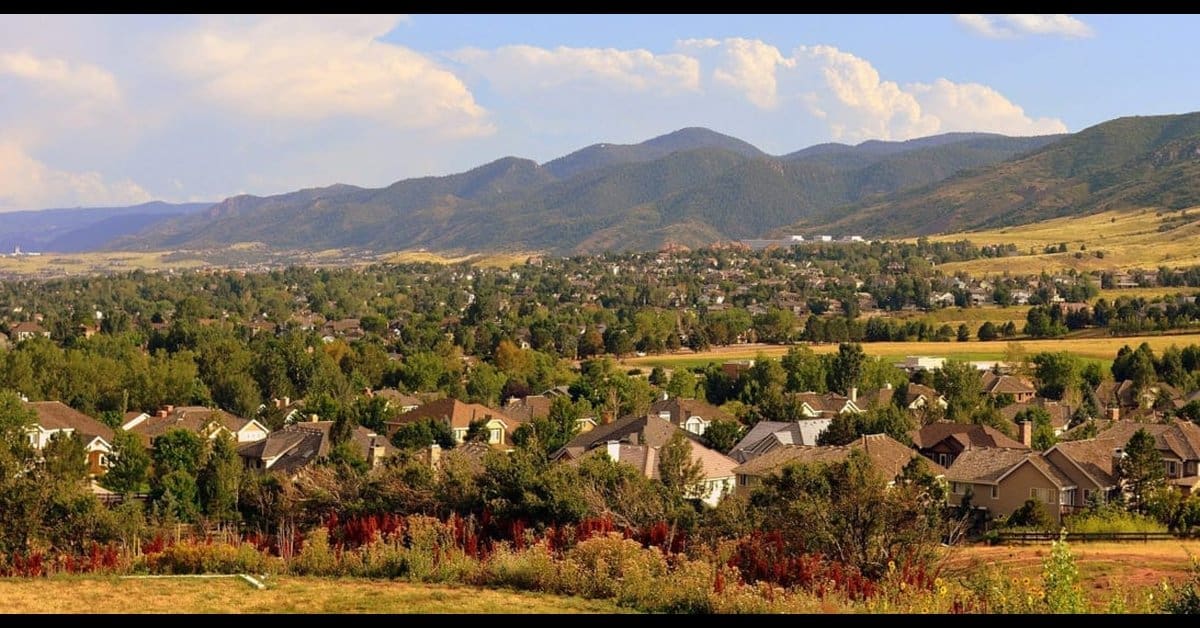 Ken Caryl Colorado foothills panorama