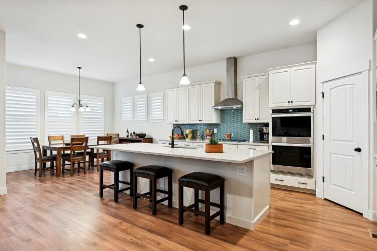 Updated kitchen with island, one of the home improvements that add value in the Denver Metro